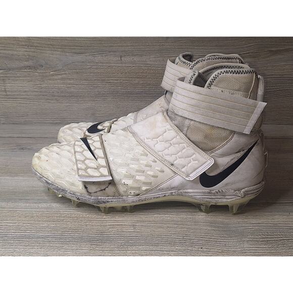 Nike Force Savage Elite 2 Mens Football Cleats Size 15 White Black AH3999-100 main image 4